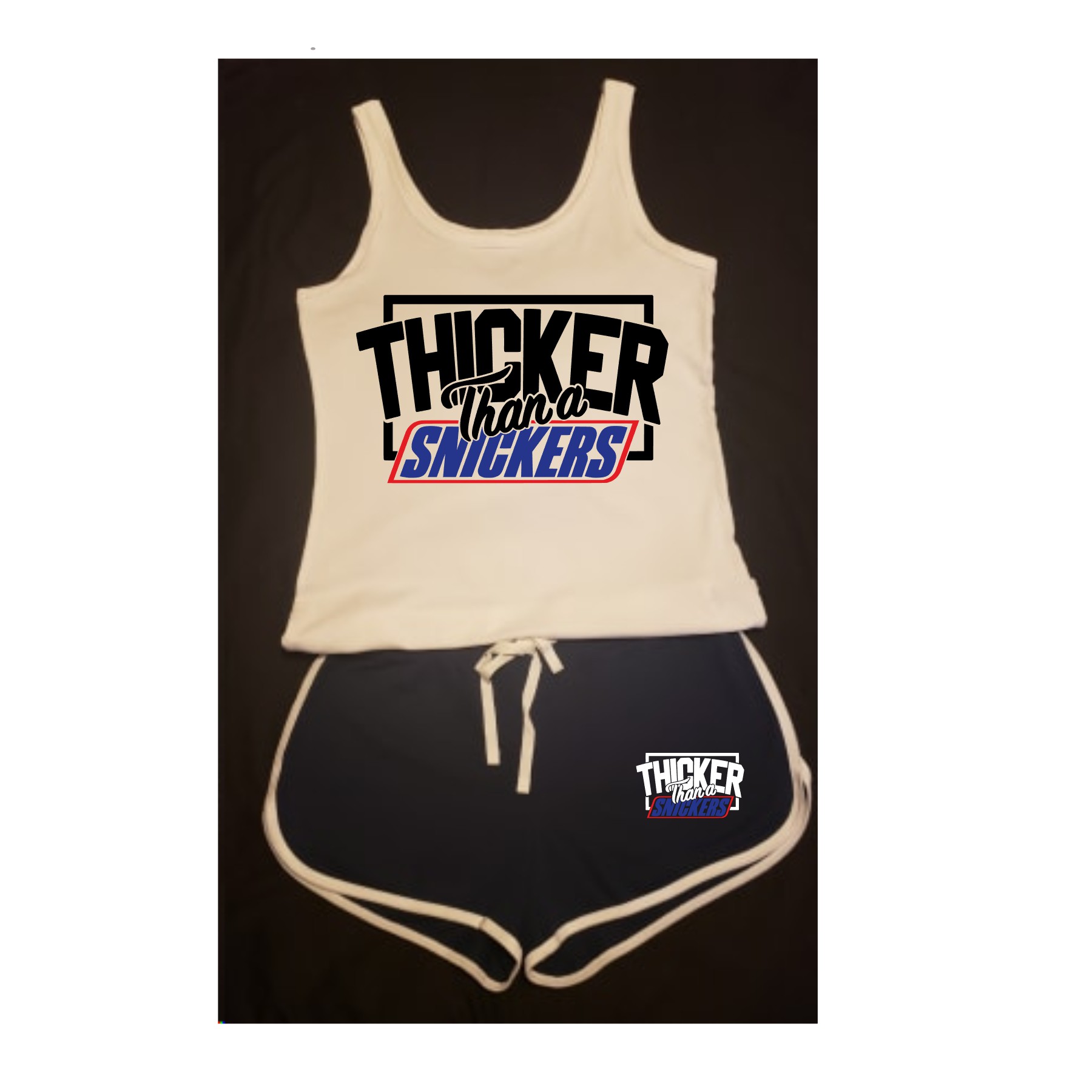 Thicker Than A Snicker Women Short Set Made B