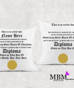 Graduation Diploma Pillow